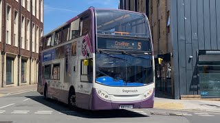 Three Stagecoach Buses at Exeter Bus Station 29624 [upl. by Simpkins]