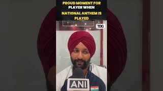 paralympics2024  Gold Medallist ParaArcher Harvinder Singhs Heartfelt Pride as Anthem Plays [upl. by Annasus]