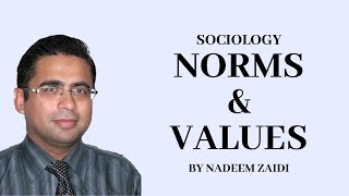 Sociology Norms amp Values [upl. by Ena547]