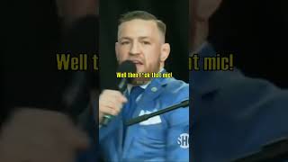 Conor McGregor Gets His Mic Cut Off at Press Conference quotFck Showtimequot [upl. by Otrebron]