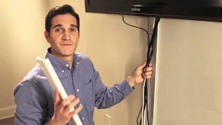 Wiremold How to hide flat screen TV cables on the wall [upl. by Aneetak]