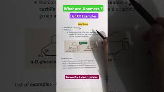 🚦What Are Anomers  anomers carbohydrate organicchemistry biochemistry chemistry [upl. by Mair]