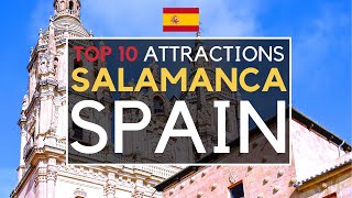 2023 Top 10 Tourist Attractions in Salamanca Spain [upl. by Yrocal594]