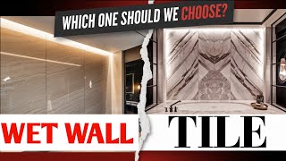 WET WALL PANELS Vs TILES Which One Should We Choose [upl. by Muldon520]