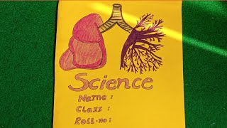 Science project front page design Easy border Design ll [upl. by Yecnahc]