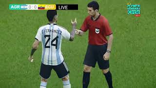 Argentina vs Ecuador  CONMEBOL Copa América 2024  PES 21 Video Simulation Gameplay [upl. by Tnomal]