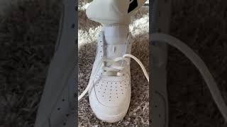 How to Loose Lace Tips l Nike Air Force 1 l Shoelace Tutorial [upl. by Roland894]