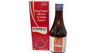 STOFER XT Syrup Ferrous Fumarate Folic Acid amp Zinc Sulphate Suspension [upl. by Seluj614]