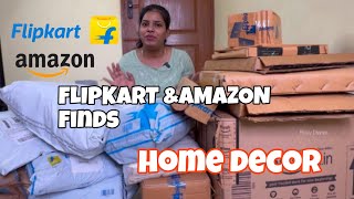 Flipkart amp Amazon Finds Home Decor Aesthetic makeover organization meesho onlineshopping [upl. by Lydnek]