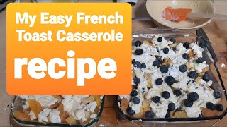 Easy French Toast Casserole [upl. by Elah]