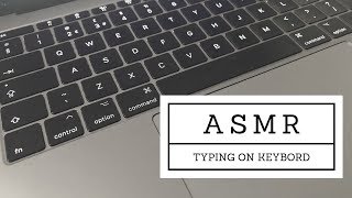 ASMR  TYPING ON MACBOOK PRO KEYBOARD SOUNDS  1 HOUR LONG NO TALKING [upl. by Klos183]