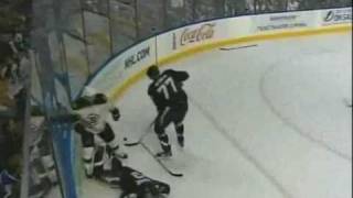 Nathan Hortons Hit On Steve Downie May 21 2011 [upl. by Oramug]