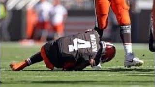 Deshaun Watson Carted Off The Field versus the Bengals [upl. by Neelrahs985]