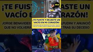 Jorge Benavides vestido de Batman se despidió de “Felpudini” tras su deceso a los 75 años [upl. by Dionis]