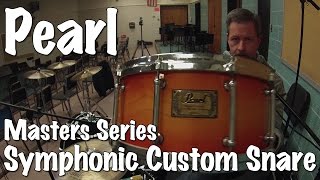 Snare Drum Sound Check  Pearl Symphonic Custom Masters Series [upl. by Ajdan]