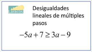 Desigualdades lineales ejemplo 2 [upl. by Mareld]