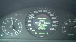 Mercedes Benz E240 0  100kmh acceleration [upl. by Martel]