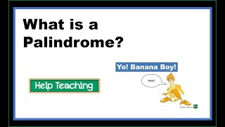 What is a Palindrome  Vocabulary Lesson [upl. by Misti275]