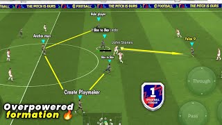 Overpowered Midfield Formations in eFootball – X False 9 Tactics efootball mobile 2025 • PES MAN [upl. by Manolo]