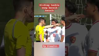 Sliding tackle dewangga berujung pinalti Indonesia U23 vs Guinea U23 [upl. by Fran]