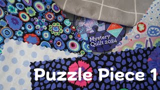 Kaffe Fassett Collective Mystery Quilt 2024 Program  Puzzle Piece 1 [upl. by Annibo]