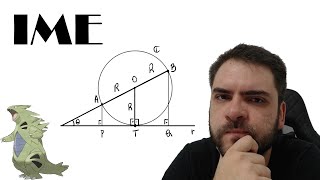 IME2014 Sejam uma circunferência C com centro O e raio R e uma reta r tangente a C no ponto T [upl. by Kyte]