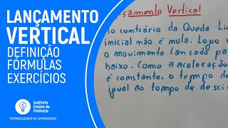 Lançamento Vertical definição fórmulas e exercícios Física Enem 8 [upl. by Anitrebla46]