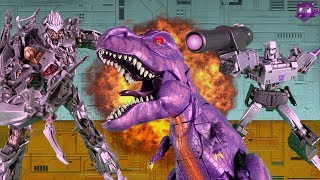 Megatron VS Megatron VS Megatron Transformers Stop Motion Animation Battle [upl. by Deb]