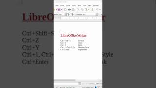 LibreOFFICE shortcut keys libreofficewriter libreofficeshortcutkeys shortcut [upl. by Beaufort]