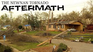 Newnan Tornado AFTERMATH IN 4k  Aerials of destruction [upl. by Bland]