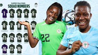 Super Falcons squad numbers Olympic Football 2024 [upl. by Cocks191]