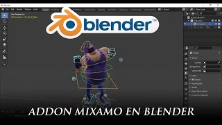 Addon para usar Mixamo en Blender [upl. by Esdnil]