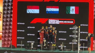 F1 Abu Dhabi Grand Prix Podium Ceremony  Incomplete [upl. by Adok728]