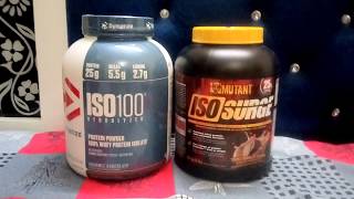 Dymatize ISO 100 vs Mutant ISO Surge [upl. by Vookles]