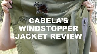 CABELAS WINDSTOPPER JACKET REVIEW [upl. by Aihsenod]