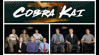 Cobra Kai Season 6 Part 1 cast interviews with Ralph Macchio Xolo Maridueña Mary Mouser amp more [upl. by Anaher888]