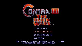 Contra III The Alien Wars  Full Playthrough  SNES 1992 [upl. by Convery]