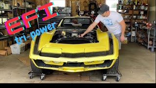 FiTech tri power efi install part 5 [upl. by Oigufer]