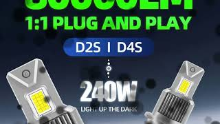 D4S D4R D2R D2S LED Headlight Bulbs 2023 [upl. by Swec]