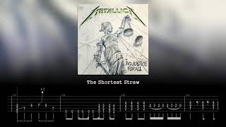 Metallica  The Shortest Straw Guitar Backing Track with Tabs [upl. by Naik]