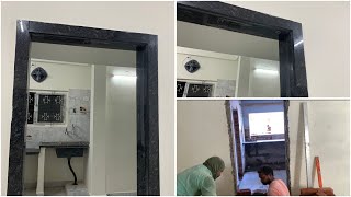 Ep13 kitchen Door Frame Granite  Remodelling Flat Chennai  old Flat Remodelling  Ph9789951863 [upl. by Segroeg485]