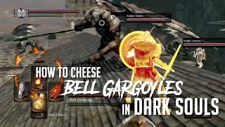 How to Cheese Bell Gargoyles in Dark Souls Remastered Easy Kill [upl. by Anahsat977]