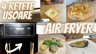 Ce putem pregati la FRITEUZA cu aer cald 4 retete usoare la Air Fryer Gatim pranz cina desert [upl. by Ateinotna]