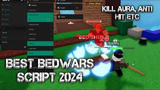 OVERPOWERED Bedwars Script Kill Aura Aimbot FLY  Anti Cheat Bypass amp More PASTEBIN [upl. by Rizzi689]