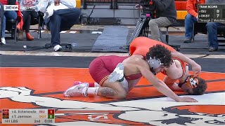 141lbs Tagen Jamison Oklahoma State vs Anthony Echemendia Iowa State [upl. by Sowell43]