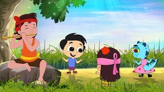 Aaj Dhaner Khete  আজ ধানের ক্ষেতে  Rabindra Sangeet  Bangla Cartoon  Moople TV Bangla [upl. by Wales280]