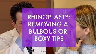 Reducing a Bulbous Tip or Box Nasal Tip  Rhinoplasty Surgery  Seattle [upl. by Hermina288]