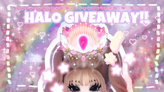 GIVING AWAY A FREE HALO HAPPY NEW YEARS  Royale High [upl. by Bremble]