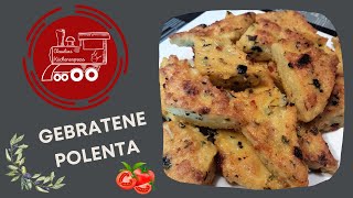 GEBRATENE POLENTA  die geniale vegetarische Beilage [upl. by Blasius]