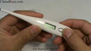 Digital Thermometer with Pen Type White [upl. by Nidla]